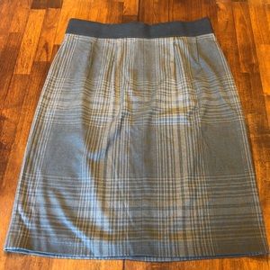 NEW Charcoal Plaid Pencil Skirt